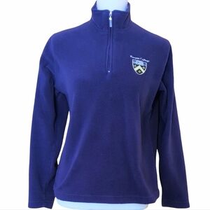 Kenyon College Logo Quarter zip Fleece Sweatshirt Size S
